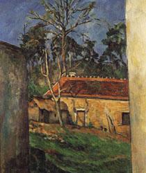 Paul Cezanne Farm Courtyard in Auvers oil painting image